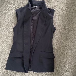 Elegant black women vest